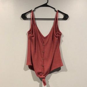 Cute waffle tank top